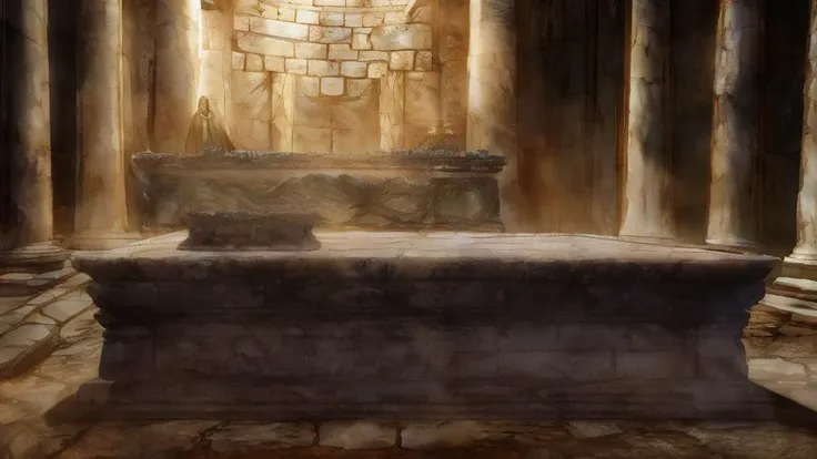 Masterwork Painting, Magnum Opus, 
wideshot, 
human body lying on altar stone slab, priest standing behind altar, priest holding ceremony,  
<lora:Torture Rack:0.8> torturerack, operating table, stone table, straps, strapped, lying,  
<lora:Sacrifice:0.75> sacrifice1, rough stone slab used as altar, bloodstained stone slab, chains and shackles hanging from stone slab, blood filled stone funel carved into stone slab, ,
  highres, 8k, uhd, High Dynamic Range, tonemapping, crisp details,  intricate details, fine details