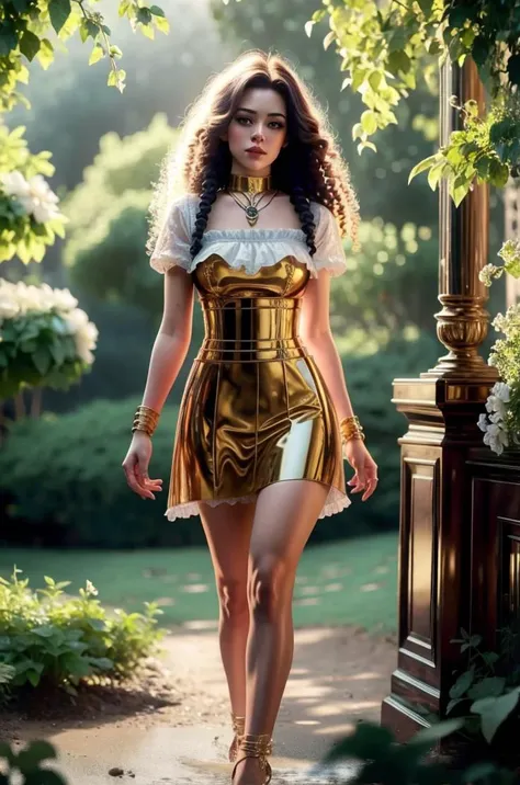 an awarded profesional photography of 1girl nicole_alyse_nelson-1100 (pale white skin), beautiful jade eyes,) big hair curly hair dark red with tsunokakushi with leg belt leather corset bored,she make legs crossed lapels in a garden, in spring Dmitriy Yoav Reinshtein Downlighting,(epic scene:1.3),ultradetialed character with perfect face,detailed skin,(ultrasharp:1.3),(masterpiece:1.1),best quality ,(photorealistic:1.2),ultrarealistic,realistic ultradetailed character,4k perfect quality,character focus,<lyco:GoodHands-beta2:1>Magnificent,Imperceptible detail,Intricately designed, <hypernet:sxzBloom_sxzBloom:0.6> hotify <lora:CGproduct asw_20230713123544:0.72> CGproduct asw, photo_focus