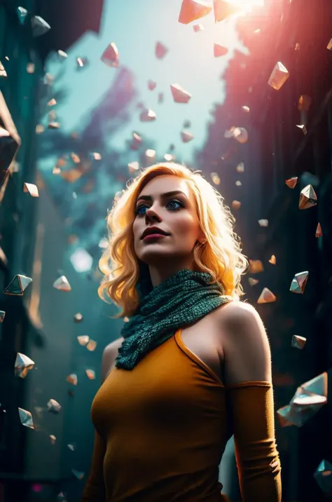 an awarded profesional photography of 1girl <lora:Safeword:0.69> Kinzie, freckles, fingerless gloves, red hair, blue eyes (pale white skin), beautiful red eyes,) bald girl wavy hair natural blonde with tam o' shanter with wrist cuffs unzipping lusty,she make Looking up pose scarf in a in a lush tropical rainforest, with parrots flying overhead , in winter Roger Ballen Streetlighting,(epic scene:1.3),ultradetialed character with perfect face,detailed skin,(ultrasharp:1.3),(masterpiece:1.1),best quality ,(photorealistic:1.2),ultrarealistic,realistic ultradetailed character,4k perfect quality,cowboy shot<lyco:GoodHands-beta2:1>Magnificent,Imperceptible detail,Intricately designed, <hypernet:sxzBloom_sxzBloom:0.6> hotify <lora:æå
V1 style:0.72> nvshen, glass,broken glass,sunlight,,glass,broken glass,sunlight