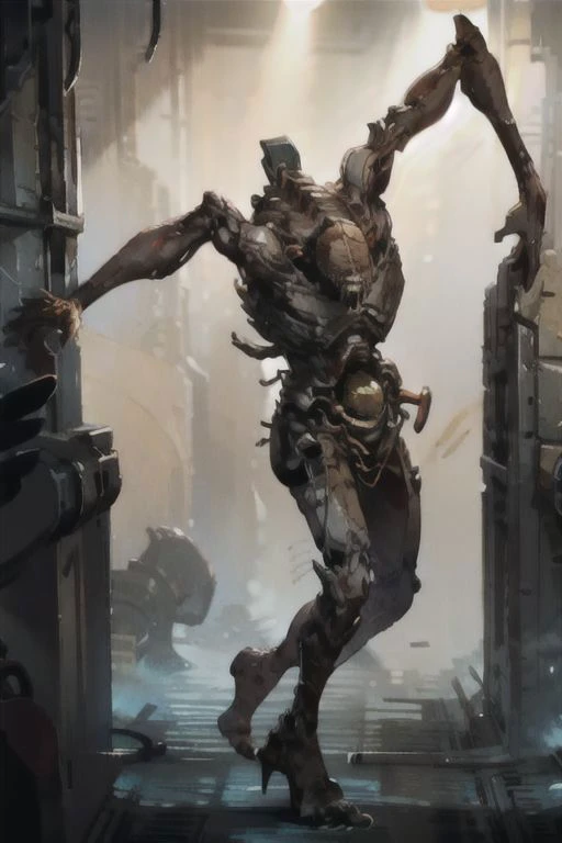 Person/Subject: Massive mech, Boss insectoid, , shoots beams, sharp claws, energy web, engine, side view.
White, red, yellow colors.
Style: scornstyle, bones, tentacles, bio mechanical.
Action: galaxy, firing, side view, fighting in space.
Background: evil atmosphere, horror.
(complex detailed background)
Quality: Dynamic light, ultra-detailed, extremely detailed CG, micro-intricate (best quality: 1.2), ((high resolution:1.2)), (masterpiece: 1.1), intricate detail, hyper-detailed, Highlight and shadow, volumetric lighting, highly detailed background,