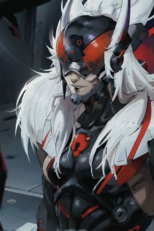 Person/Subject: msoonmgr2024, evil smile, 1male, white hair, cyber ninja, helmet, black and red suit, sai sword, tactical suit.
Color: red blue black white.
Action: standing, looking at viewer.
Background: blood, moon, lake, bats,
(complex detailed background)
Quality: ((Highly detailed skin, highly detailed face, highly detailed pupils, highly detailed iris: 1.3)). Dynamic light, ultra-detailed, extremely detailed CG, micro-intricate (best quality: 1.2), ((high resolution:1.2)), (masterpiece: 1.1), intricate detail, hyper-detailed, Highlight and shadow, volumetric lighting, highly detailed background,