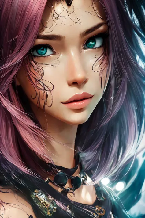 gendigi, solo, (masterpiece, best quality, ultra-detailed, highres), perfect face, sidelighting, lustrous skin,(bloom), (shine), lighting, ray tracing, sci-fi, (red hair), multicolored hair, portrait,  blue eyes, black hair, undercut, jacket, beard, looking at viewer, smile,  streaked hair, highly detailed, depth_of_field, very detailed background, highly detailed background, Masterpiece, Ultra detailed, great composition,Dynamic angle,[Bottle bottom],(wide shot), extremely delicate and beautiful,(Highest picture quality), (Master's work),   depth of field, solo, extreme light and shadow, masterpiece, rich in detail, (fine features), (highest quality), (masterpiece), (detailed eyes), (beautiful) detailed, beautiful detailed eyes,(straight-on), full body, cyberpunk:1, lightning, (extremely detailed CG unity 8k wallpaper),(masterpiece), (best quality), (ultra-detailed), (best illustration),(best shadow),perfect lighting , perfect anatomy , vivid colors,gendigi