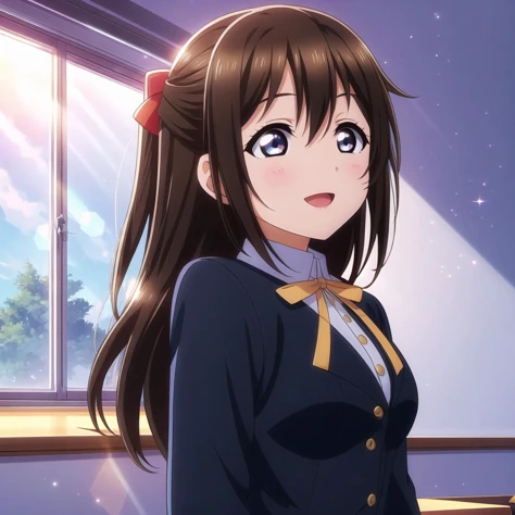 <lora:Koto-Umi-Riko-Shizu-Setsu-LLAS:0.8> <lora:GoodHands-beta2:1> <lora:veye3:0.6> <lora:add_detail:0.6>
(masterpiece:1.2), (best quality:1.2), (highres:1.2), (perfect anatomy:1.2), (beautiful eyes:1.4), (detailed face and eyes:1.4),
(light particles:1.4), (lens flare:1.4), (sunbeam:1.4), sparkle background, depth of field,
(1girl:1.2), upper body
BREAK
(shizuku-llas:1.3), (half updo, sidelocks, hair bow, red bow), (huge breasts:1.1), narrow waist, lips, smile, :d
BREAK
(nijigasaki academy school uniform, school uniform, winter uniform, black jacket:1.3), closed jacket, school uniform, long sleeves
BREAK
(yellow neck ribbon:1.3), (grey skirt, pleated skirt, plaid skirt)
BREAK
<lora:girllikewindowviews:0.7>
(window views:1.3), from side, overlooking, white tile walls