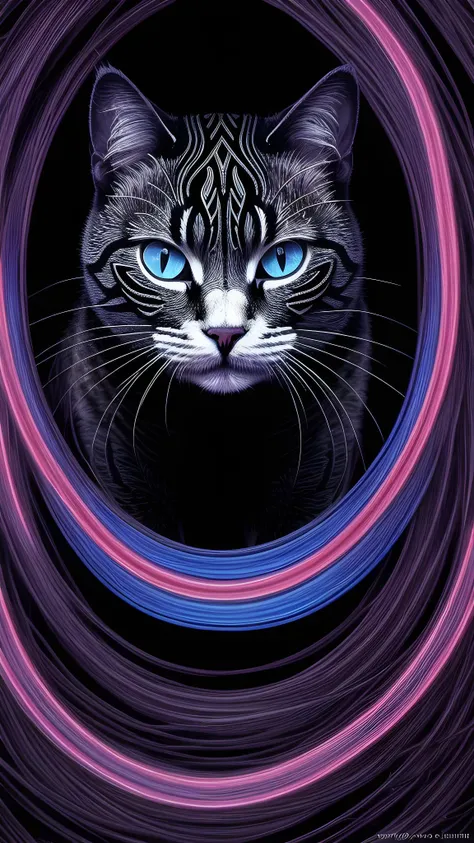 cult of cthulhu, black and white chubby cat walking, (black and white cat, in open nature), detailed plants, detailed fur, detailed cat, A vibrant composition of colors and shapes, deep contrast, hyperrealism, hyper realistic color photo, realistic photography, ultra realistic, RTX graphic, HDR, ultra detailed, ultra realistic shadows, ultra quality, neon yellow, neon purple, neon blue, neon red, bright colours, ultra constrast, Hans Giger, a lot of eyes, (zentangle:1.2), (colorful:1.3), (masterpiece:1.2), best quality, original, extremely detailed wallpaper, highly detailed, extremely detailed, electric, (high contrast:1.1), (Reflected light:1.2), ultra detailed, dry brush, (surrealism:1.1), (disturbing:1.1), (cottagecore), (geometric:1.2), (futurism:1.2), impressionist, (detailed), (majestic:1.2), (breathtaking), (suggestive:1.3), (depressing:1.3), (cute:1.4), (enticing:1.4), (irresistible:1.4), disturbing, (fascinating:1.2), (magnetic:1.2)
