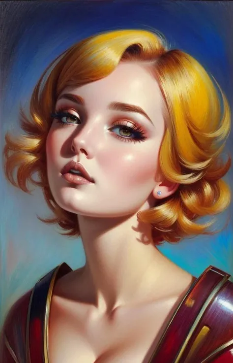 (geometric:1.2), futurism, impressionist, detailed, 1girl, majestic, breathtaking, (suggestive:1.3),(depressing:1.3), (cute:1.2), enticing, (irresistible:1.3), disturbing, fascinating, (magnetic:1.2), (ruby), (yellow), short hair