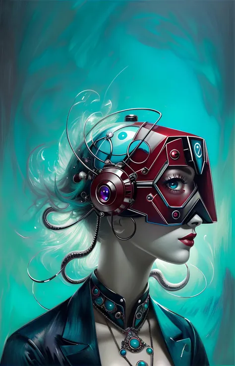 cult of cthulu, (geometric:1.2), (futurism), impressionist, detailed, 1girl, majestic, breathtaking, (suggestive:1.1), (depressing:1.4), (cute:1.4), enticing, (irresistible:1.5), disturbing, (fascinating:1.3), (magnetic:1.2), (ruby), (aqua)