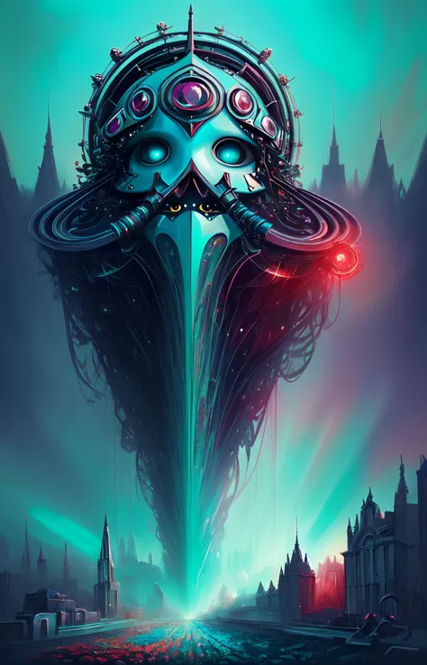 cult of cthulu, (geometric:1.2), (futurism), impressionist, detailed, 1girl, majestic, breathtaking, (suggestive:1.1), (depressing:1.4), (cute:1.4), enticing, (irresistible:1.5), disturbing, (fascinating:1.3), (magnetic:1.2), (ruby), (aqua)
