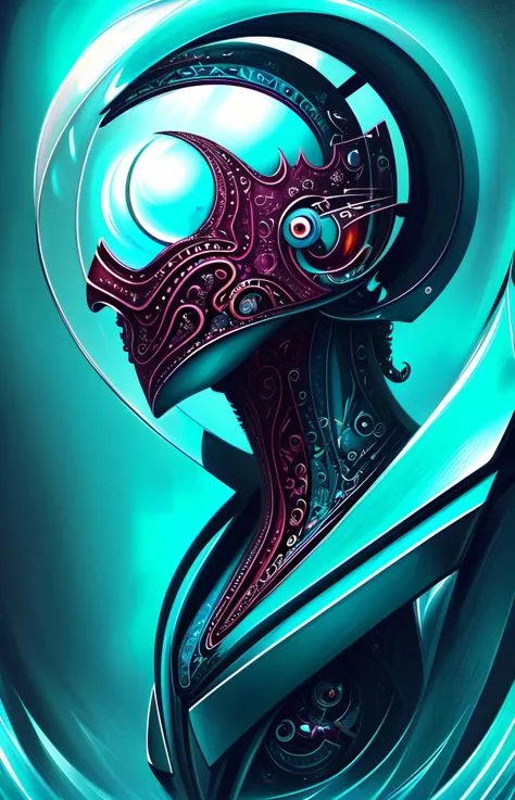cult of cthulu, (geometric:1.2), (futurism), impressionist, detailed, 1girl, majestic, breathtaking, (suggestive:1.1), (depressing:1.4), (cute:1.4), enticing, (irresistible:1.5), disturbing, (fascinating:1.3), (magnetic:1.2), (ruby), (aqua)