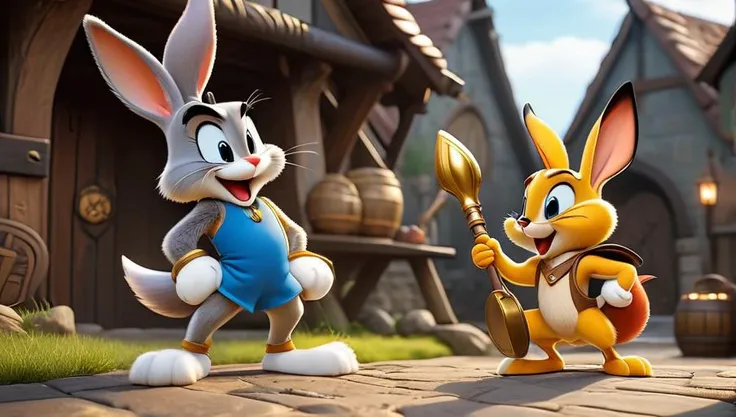 photo taken by Cannon EOS 50D, 8k, hd, masterpiece, canon camera,ultra realistic,professional photo,raw photo,(masterpiece,best quality:1.8),(32k UHD resolution,8k wallpaper),
<lora:Bugs-BunnyFRL22nO:0.8> bugs bunny as viking warrior <lora:GarkEst:1>)) <lora:warrior_13AL:1>, photo taken by Cannon EOS 50D, 8k, hd, masterpiece, canon camera,ultra realistic,professional photo,raw photo,(masterpiece,best quality:1.8),(32k UHD resolution,8k wallpaper),
, ((looney tunes characters (Bugs Bunny, Tweety Bird, Lola Bunny, Wile E Coyote, Elmar Fudd),as 50 viking warriors, valkyrians)) celebrating a victorious won war, victorious poses, background: inside of an ancient viking town hall