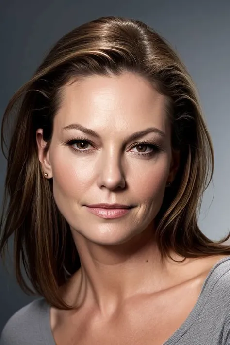 (CR-Di4neLane-JernauGurgeh:0.9), closeup portrait of woman, grey background