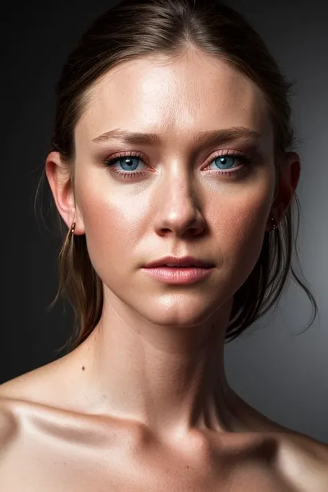 (CR-ValorieCurry_v10-JernauGurgeh:0.9), full color portrait of woman, (oiled shiny skin:1.0), (closeup:1), (dutch angle, tilted angle:1.2), (model pose:1.1),
masterpiece, best quality, sharp focus, 8k highres, ultra-detailed, rim light, (grey background:1.0),