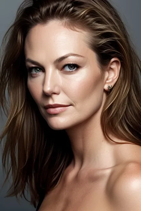 (CR-Di4neLane-JernauGurgeh:0.9), closeup portrait of woman, grey background