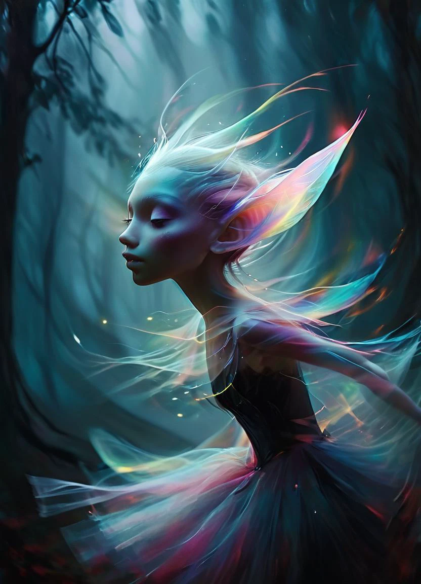 vnnpr dancing on a dark and foggy night in a dark forst, swirling mist in the air, pale moonlight, pointy ears, smooth and realistic, fluffy and colorful, mystical creature with big and dark and soulful eyes, sparkles of light,
<lora:ArtfullyVINNIPIER_SDXL_V1:0.8> <lora:Dont_Stop_Me_Now:0.7>