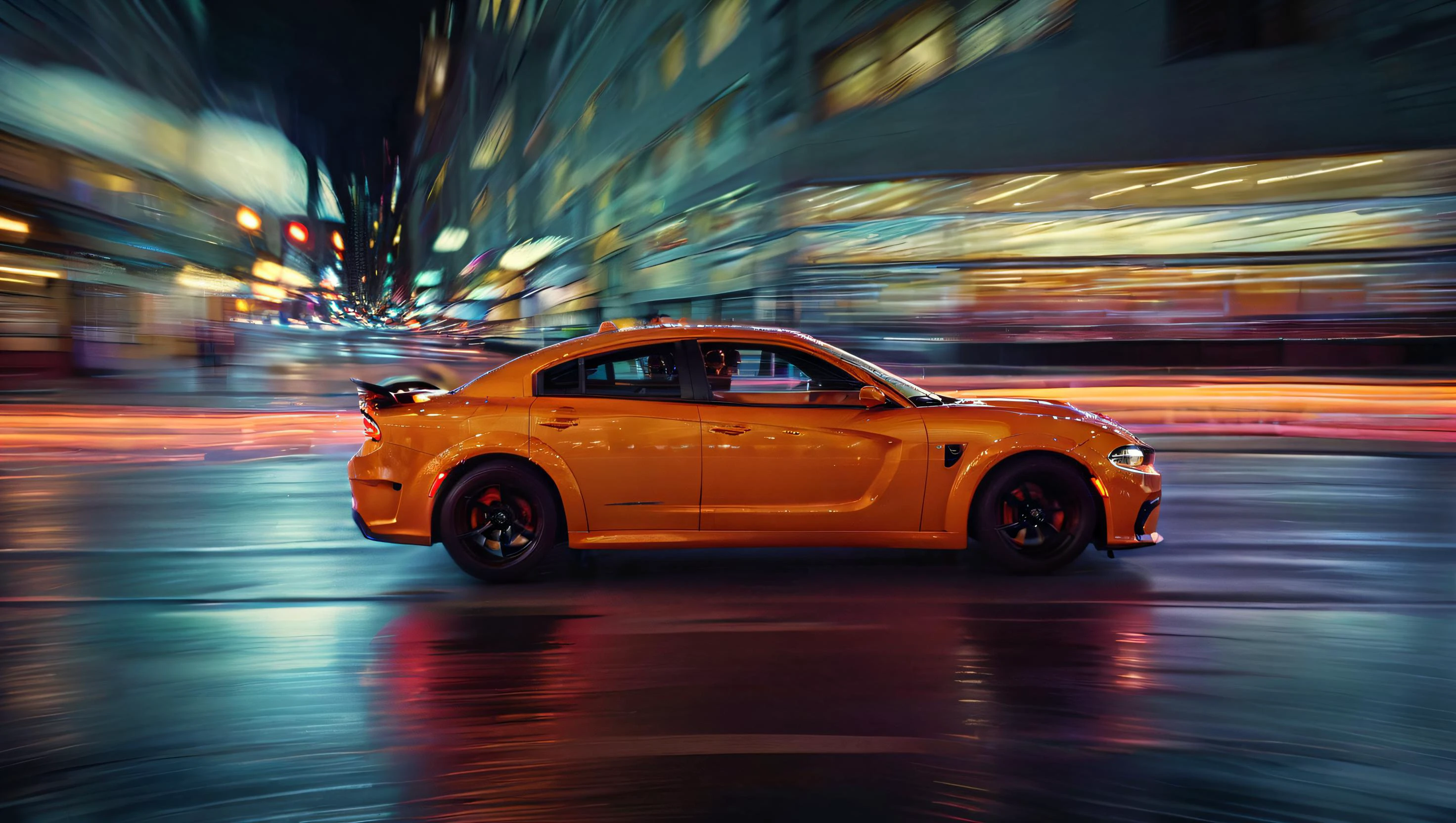 cinematic photo of the driver of a chargerhellcatsrt driving on the road at night, city lights, in motion, 35mm photograph, film, bokeh, professional, 4k, highly detailed
<lora:ChargerHellcatSDXL:0.8> <lora:Dont_Stop_Me_Now:1>