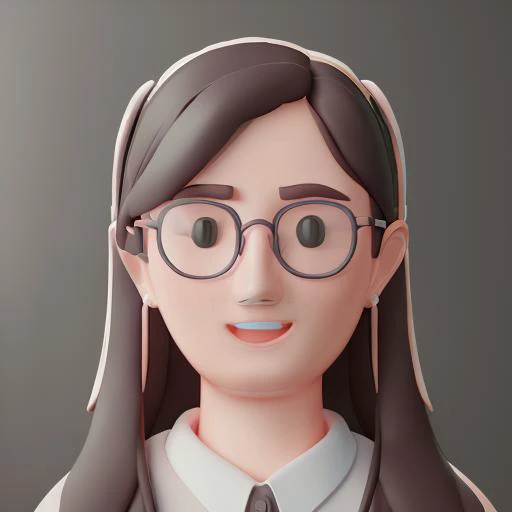 digital art, portrait of young woman, big eyeglasses in the style of 3d-avatar, detailed faces, highres, RAW photo 8k uhd, dslr <lora:3d-avatar_2000:1>