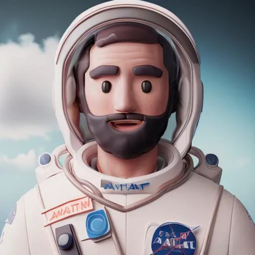 portrait of a man, astronaut suit, front, in the style of 3d-avatar, detailed faces, highres, RAW photo 8k uhd, dslr <lora:3d-avatar_2000:1>