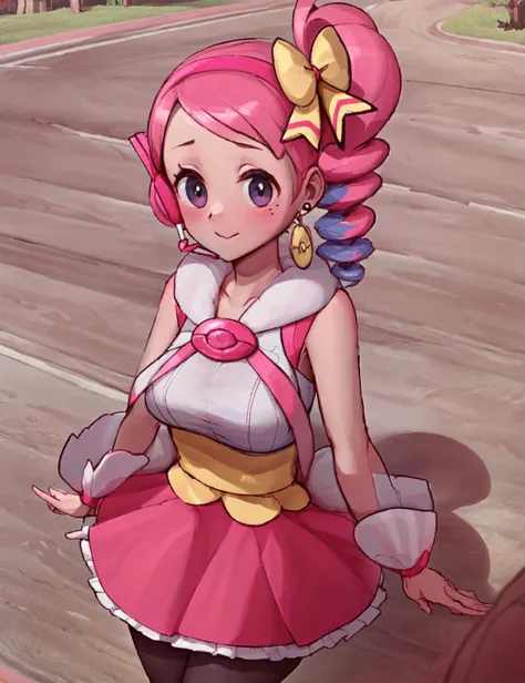 (8K、Ultra-high resolution、Highest quality、Ultra-high resolution、Official Art:1.5,Official Art),(Watching the audience), alone, smile, ((Pink Knee Socks)),(Browsing Caution), (Beautiful big boobs: 1.2 (Pussy), (((Very thick thighs))),Wide Hips, Beautiful thick thighs, 巨大なCircleいお尻, Beautiful huge natural breasts, (orgasm: 1.5),(Are standing/Are standing in honor),(Take off:1.5),Beautiful Hair, Beautiful Face, Beautiful and beautiful eyes, Beautiful clavicle, Beautiful body, Beautiful legs, Beautiful fingers,
(Beautiful views),smile),((front:1.5)), (((No pants, Genitals are visible))),Bangs straight,,Futanari-Style Nekov0,((cute, (((Thick penis:1.5/Circle々と太った大きな睾Circle:1.5))),blue sky,(Pink Hair/Long twin tails/Bunny ears),((Cute Costumes:1.5)),(((full penis))),Cure Whip(Cure Whip)(キラキラ☆プリキュアアラモード)(KIRAKIRA ☆ PRECURE A LA MODE)((front penis:1.5)),