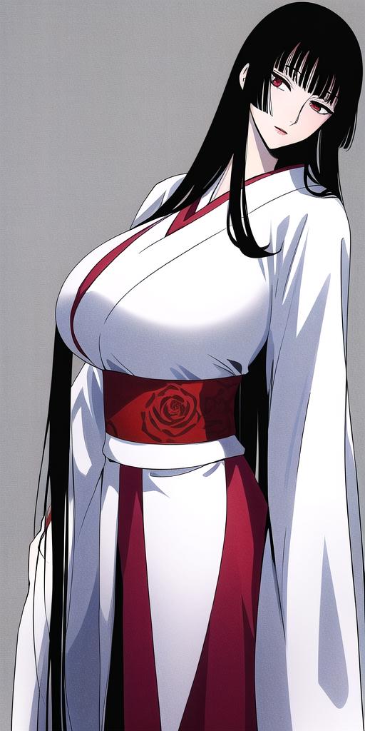 A close up of a woman in a white and red dress - SeaArt AI