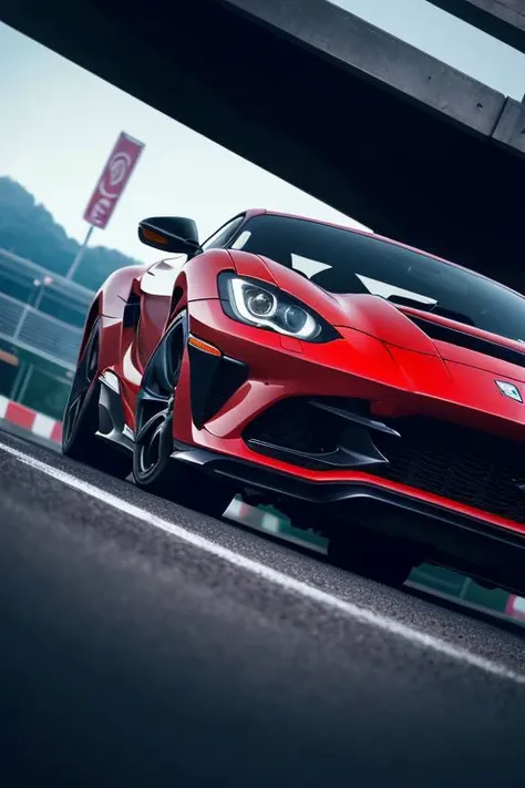 ((cinematic, unusual angle and composition)), sport car,, , masterpiece, (best quality:1.2), [:intricate details:0.2],