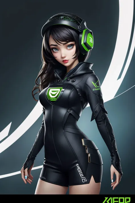 personification of nvidia graphic card,, , masterpiece, (best quality:1.2), [:intricate details:0.2],