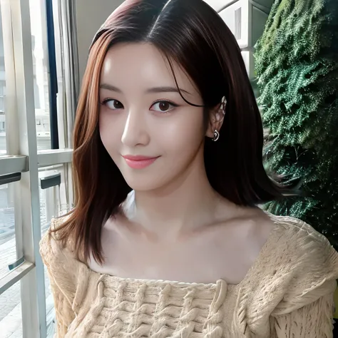 (ulzzang-6500-v1.1:0.1), masturbating, small breast, 8k, soft lighting, photorealistic, high detailed cafe background, perfect face, slim face, 3/4 face angle, (looking at camera:1.331), (smile:1.331), symmetrical face, comfy fashionable clothing, with choker, (black medium bobcut hair:1.25), fairy lights in background, sweaty skin, toned body, realistic skin, <lora:eunbi_V1:1.331>, kwoneunbi, sexy pose, full body, bokeh, fall season