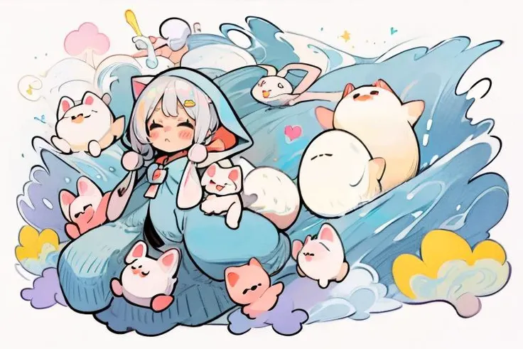 best quality, (cute illustration:1.2), (kawaii:1.2), (fuwafuwa illustration:1.4), (high resolution:1.2),
BREAK
1girl, cat ear, large hooded sweatshirt, over size, white background, <lora:sharpen-soften:1>