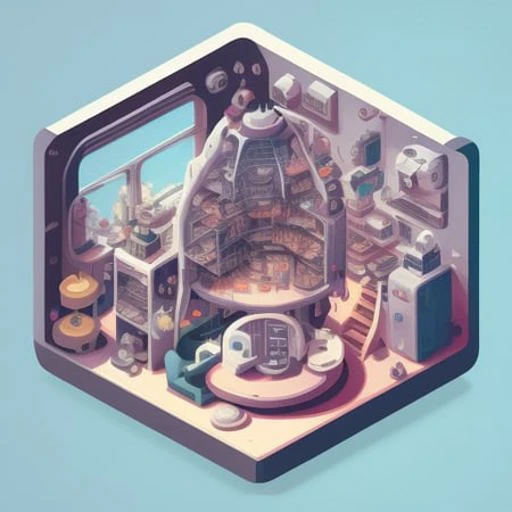 duskametrik isometric cutaway of a person's brain on drugs incredibly detailed duskametrik