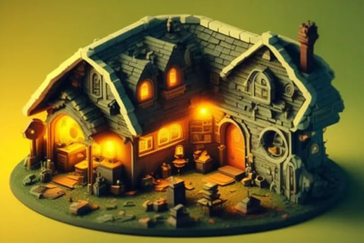 duskametrik hobbit house lord of the rings incredibly detailed background bokeh rim lighting duskametrik