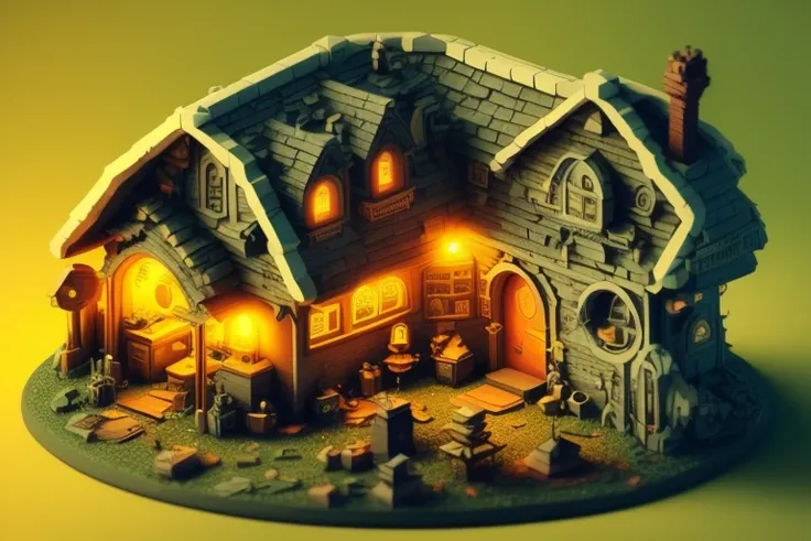 duskametrik hobbit house lord of the rings incredibly detailed background bokeh rim lighting duskametrik