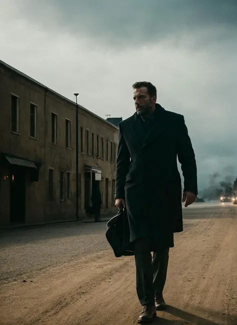 photo of sks man , Cinematic photography, movie mood, cinematic light, compelling composition, storytelling elements, conveys emotion, mood, and narrative depth, creating visually striking images that feel like still frames from a film <lora:locon_benaffleck_v1_from_v1_64_32:1>