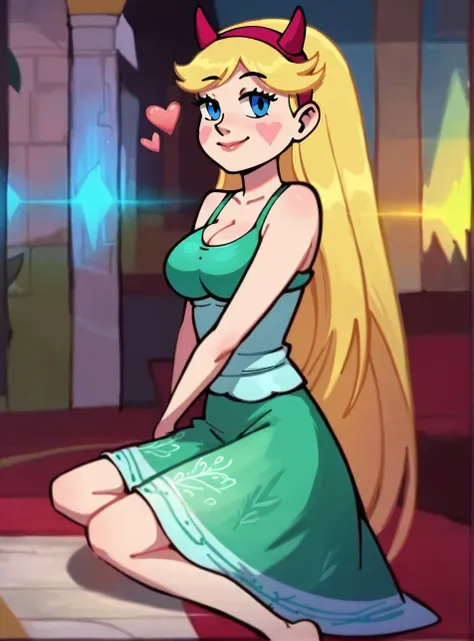 score_9, score_8_up, score_7_up,StaButty, a blonde white girl with a red headband,looking at viewer,highly detailed, intricate texture, cinematic lighting, vibrant colors, realistic,big breasts,masterpiece,blue eyes,best quality, 8k, detailed skin texture, beautiful detailed face, intricate details, ultra detailed, ultra high res, 8k uhd, delicate,thin,cleavage, young woman,laughting,sexy, Gorgeous princess,natural breasts, perfect anatomy,(heart shape tatoo on face:1.2), curvy, sexy, (full body:1.3), shapely body,legs,cute,Harmonious,sun light,good eyes, <lora:StaButty_XL_Pony:0.8>,green suit