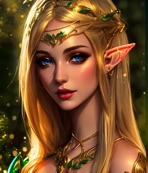 Masterpiece, 4k , <lora:BikiniElfGirl:0.6>, 1girl , Bikini Elf Girl,  looking at the viewer seductively, portrait, realistic skin, photorealistic, supermodel, model shoot, beautiful elf woman, contrast, (modelshoot, elf ears:1.1)