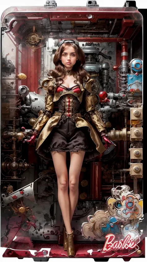 best quality, masterpiece, ultra high res, 1girl, Ana de Armas, looking at viewer, portrait, mechanical arms, battle mech, steampunk, <lora:SteamPunkMachineryv2:0.7>, dynamic pose, dynamic view, <lyco:Ana de Armas:1.0>, inboxDollPlaySetQuiron style, doll, toy, in a gift box, character print, <lora:quiron_inboxDollPlaySet_v2_lora:1>