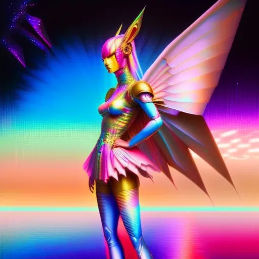 iridescent-photo-style, concept-art, DREAMY-PAINTING, SHERHOOK-PAINTING-V2, girl with umbrella BOISSONNARD, ZK, COLORFUL,
