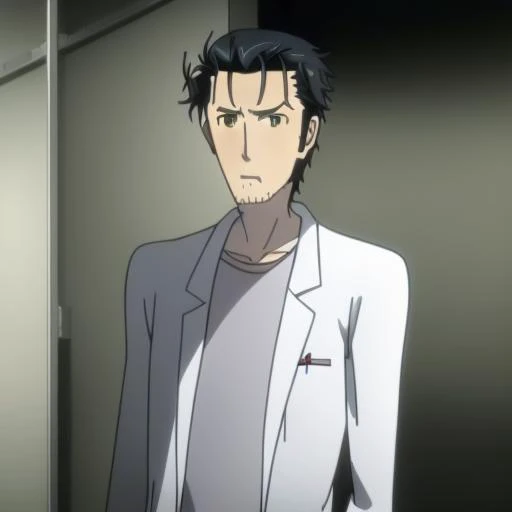 ((masterpiece, best quality)))
, solo, okabe-18000