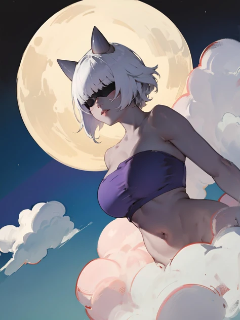 Drawing of a white-haired naked woman sitting on a rock., feature, feature from the witch, Clear and crisp RPG visuals, feature holding a cat, mother of witchs, beautiful character drawings, witch)), Video game character art, Portrait of Thancred, Amazing character art, Artwork in the style of gouache, Beautiful villain