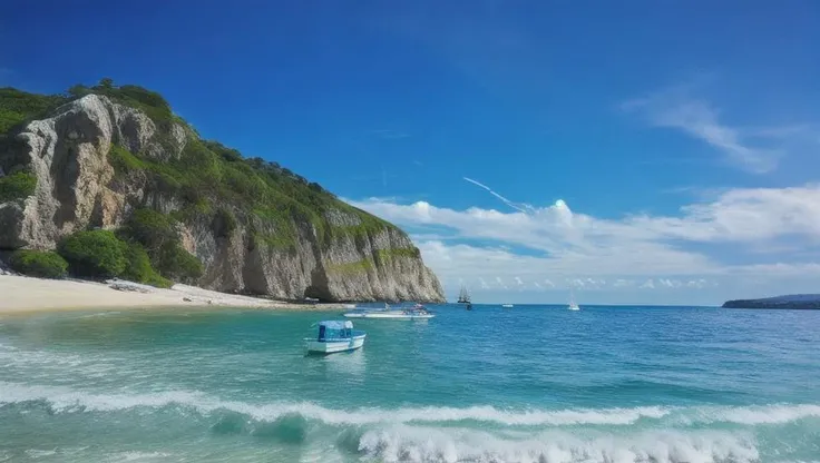 (beach:1.000), (blue_sky:1.000), (boat:0.994), (caustics:0.594), (cliff:0.620), (cloud:1.000), (cloudy_sky:0.998), (day:1.000), (dock:0.857), (fishing:0.933), (fishing_rod:0.694), (hill:0.601), (horizon:1.000), (island:0.994), (lake:0.992), (landscape:0.839), (lighthouse:0.608), (mountain:0.965), (mountainous_horizon:0.931), (nature:0.573), (ocean:1.000), (outdoors:0.994), (palm_tree:0.935), (partially_underwater_shot:0.957), (pier:0.964), (planet:0.561), (pool:0.980), (poolside:0.949), (river:0.986), (rock:0.971), (sand:0.953), (scenery:0.984), (seagull:0.952), (ship:0.845), (shore:0.996), (sky:1.000), (soaking_feet:0.685), (solo:0.626), (summer:0.726), (tree:0.982), (water:1.000), (watercraft:0.991), (waterfall:0.757), (waves:0.991)