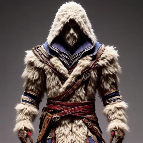 <lora:Colorful_Fuzzy_Style_SDXL:1.5>,martius_fuzz,ezzio from assasins creed,ezzio auditore,
