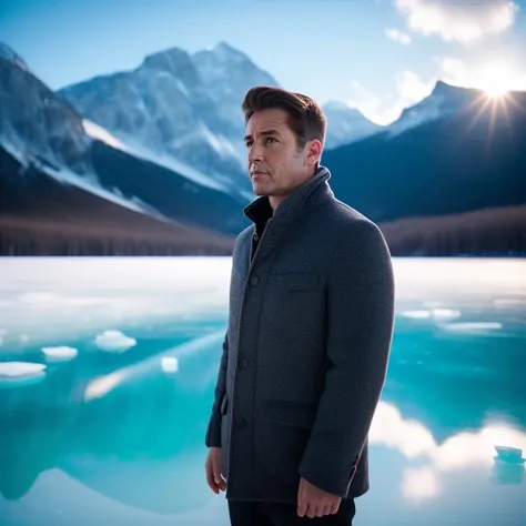 (((full body))), (((head to toe))), (((nice face)))), (((detailed face))) 1man, solo, (standing in frozen lake background:1.3) <lora:Frozen_Lake:1>, photo taken from ( side view ), dramatic lighting, fine details, high resolution, photorealistic, hd, cinematic, 8 k, unreal engine, facial accuracy, symmetrical, artistic, hyperdetailed, ultra realistic, vfx, hdr . fullbody photo, man, RAW candid cinema, 16mm, color graded portra 400 film, remarkable color, ultra realistic, textured skin, remarkable detailed pupils, realistic dull skin noise, visible skin detail, skin fuzz, dry skin, shot with cinematic camera