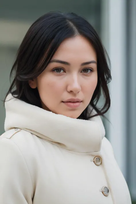 woman,realistic,<lora:Momo_BRA:1>,momo,wearing coat,portrait