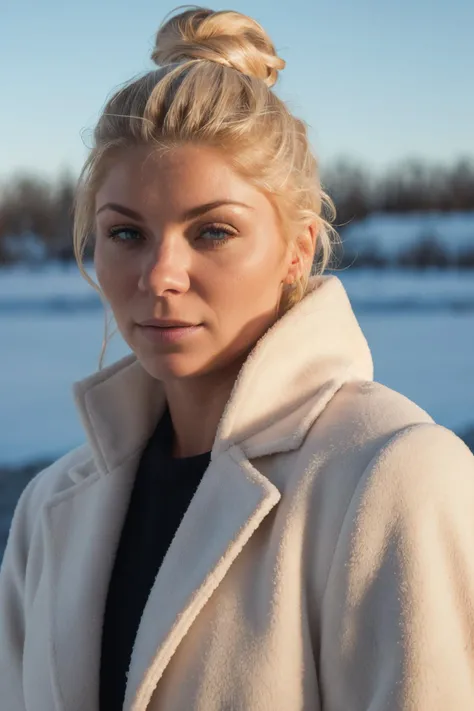 Minimalist style winter coat, face portrait, Waikiki SG, (8k, RAW photo, best quality, masterpiece:1.2), (realistic, photo-realistic:1.37), best quality, ultra high res, (natural skin texture, hyperrealism, soft light, sharp:1.2), (high contrast:1.1), (intense:1.1), (detailed:1.1), (highest quality, (analog:1.2), (high sharpness), real shadow, photographed by Canon EOS R6, 135mm, 1/1250s, f/2.8, ISO 400, . Simple, clean, uncluttered, modern, elegant