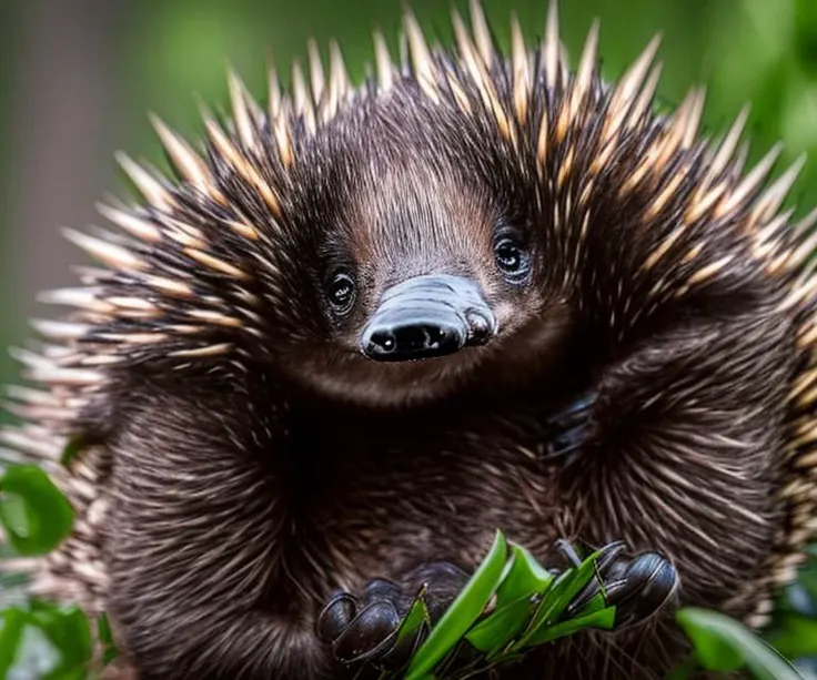 wjqechidna, sharp focused award winning photo, <lora:wjqechidna-12:1>
