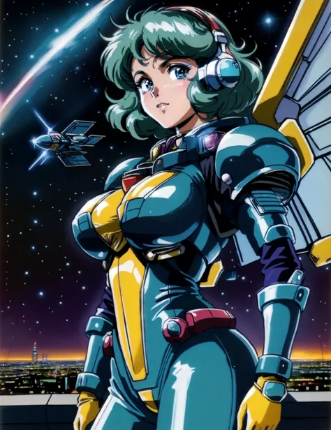 1980s style, (.....) sci-fi, (anime:1.2), (big eyes:1.1) , manga, heavy metal 1981 style, 
complex detailed, (best quality:1.2),  <lora:LadyBra:0.7> big bulki,