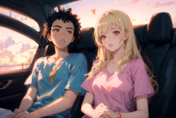 It was just two lovers, sittin' in the car, listening to Blonde
Fallin' for each other, pink and orange skies, feelin' super childish
No Donald Glover, missed call from my mother
Like, "Where you at tonight?" Got no alibi