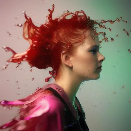female, splashing into red liquid, drops, evaporating, smoke-like.  ghost like, dreamlikeart, translucency, swirling, intricate detail, 
modelshoot style, sharp focus, soft lighting, studio lighting, dramatic lighting. 8k, most amazing artwork

art by Slpashter, Brooke Shaden, Jamie Baldridge  , Alexandre Cabanel,