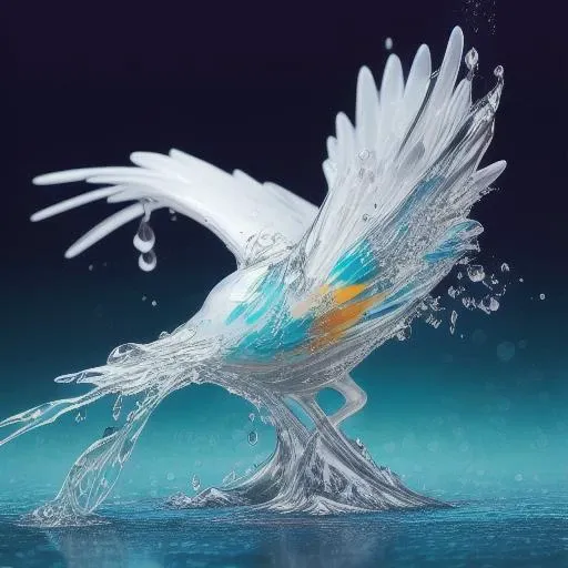 a bird made of liquid splashes, merging, melting, splashing, droplets, mixing, fading away, exploding, swirling,
intricate detail, modelshoot style, dreamlikeart, dramatic lighting. 8k, highly detailed, trending artstation,
Slpashter_2