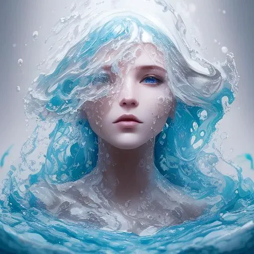 a liquid woman made of liquid splashes, merging, melting, splashing, droplets, mixing, fading away, exploding, swirling,
intricate detail, modelshoot style, dreamlikeart, dramatic lighting. 8k, highly detailed, trending artstation,
Slpashter_2