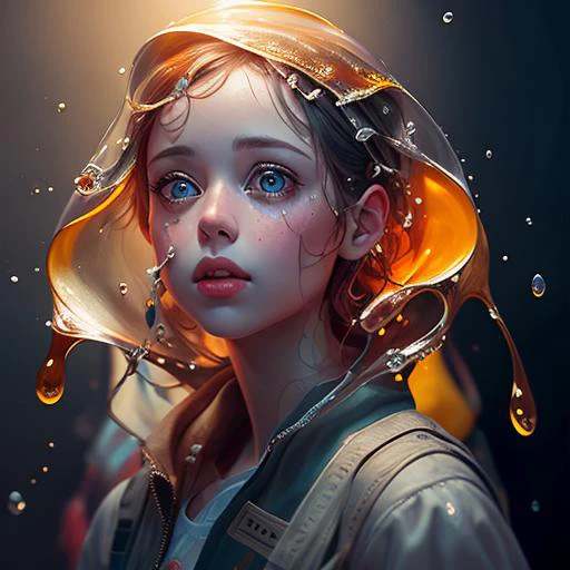 ((best quality)), ((masterpiece)), ((realistic)), (detailed), a girl made of glass SLPASHTER_2, absurdres, HDR, intricate details, modelshoot style, dreamlikeart, dramatic lighting. 8k, highly detailed, trending artstation, (art by SLPASHTER_3-7000)