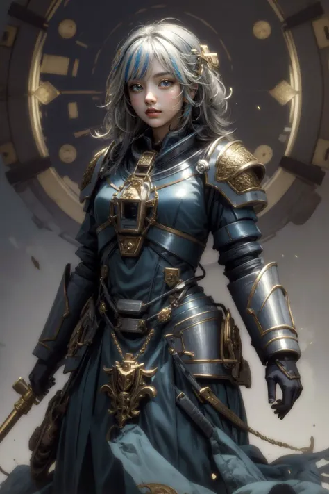 (masterpiece, best quality), intricate details,
1girl, <lora:Gawr Gura:0.8> gawr gura, blue highlights, white hair,
<lora:GKT:0.8> GKT, bulky power armor,