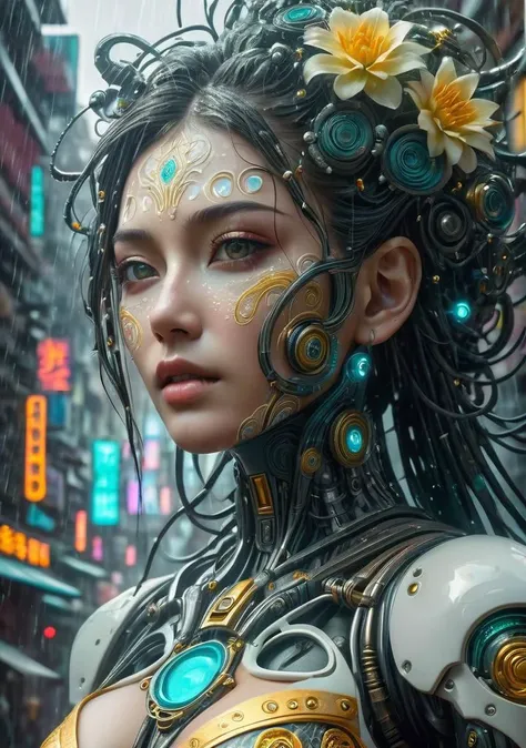 cyberpunk,city,unimaginable beauty,photo of [ghoul|woman],[pink eyes:1.067],round floral framed,[pirate hat:0.752],insanely detailed,surrealism detail,hyper-detailed complex,emitting an orgasmic sensation,[8K wallpaper:0.984],god rays,vintage effect,[hard focus:0.96],detailed Vibrant face,[k-pop:0.873],[rain:0.122],wind,decorated with complex patterns and exquisite lines,[upper body shot:0.788],The Medium,